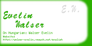 evelin walser business card